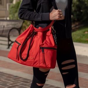 Henri Bendel// Nylon Studio Bag Red